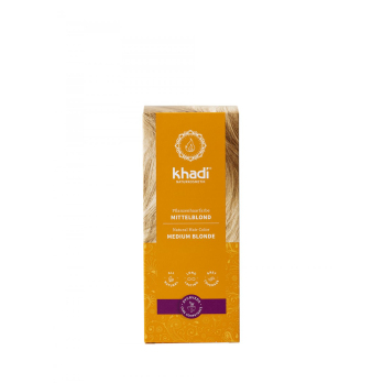 Khadi Pflanzenhaarfarbe Mittelblond, 100 gr Packun