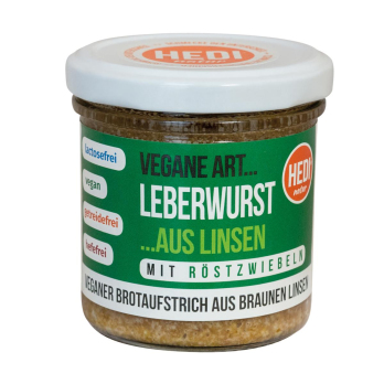 HEDI Naturkost Vegane Art.. Leberwurst mit, 140 gr