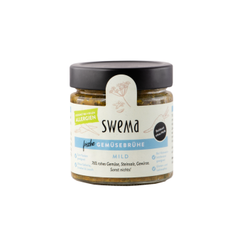 SweMa Frische Gemüsebrühe mild, 210 g Glas für 8 L