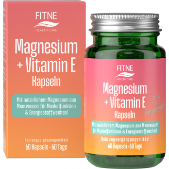 Fitne Magnesium + Vitamin E Kapseln, 60 St Packung