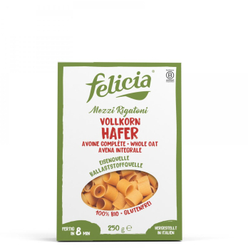 Felicia Hafer Vollkorn Mezzi Rigatoni, 250 g Packu
