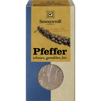 Sonnentor Pfeffer schwarz, gemahlen, 50 gr Packung